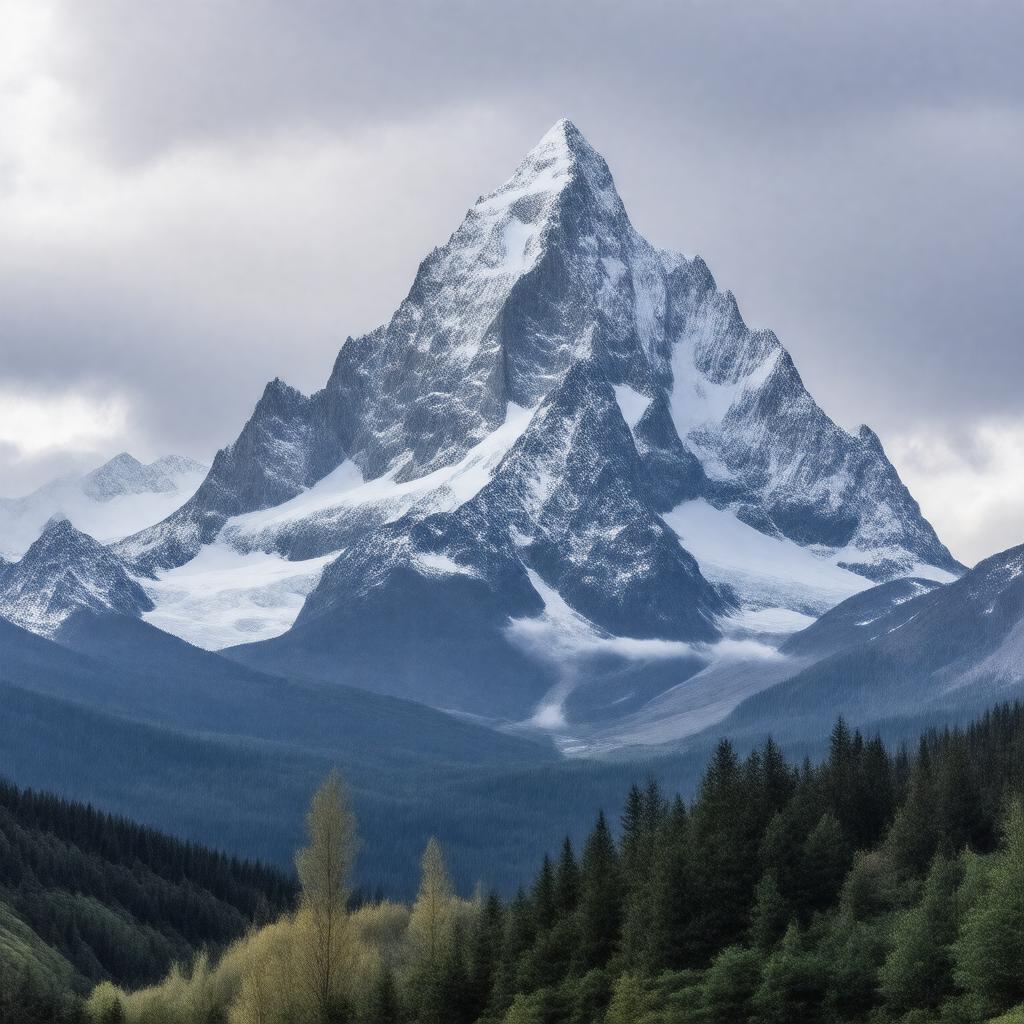 AI-created image of Mount Nirvana