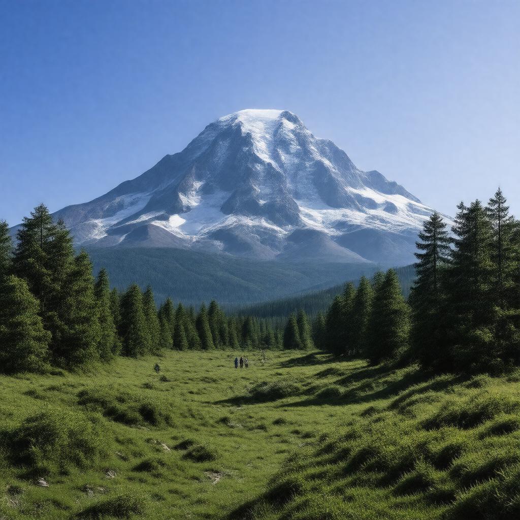 AI-created image of Mount Rainier