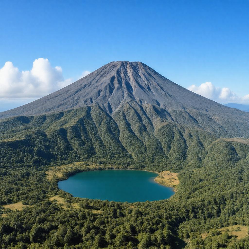 AI-created image of Mount Rinjani