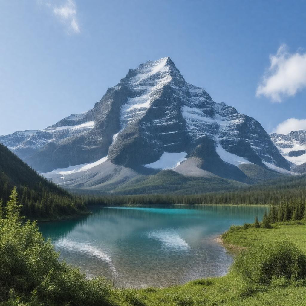 AI-created image of Mount Robson Provincial Park