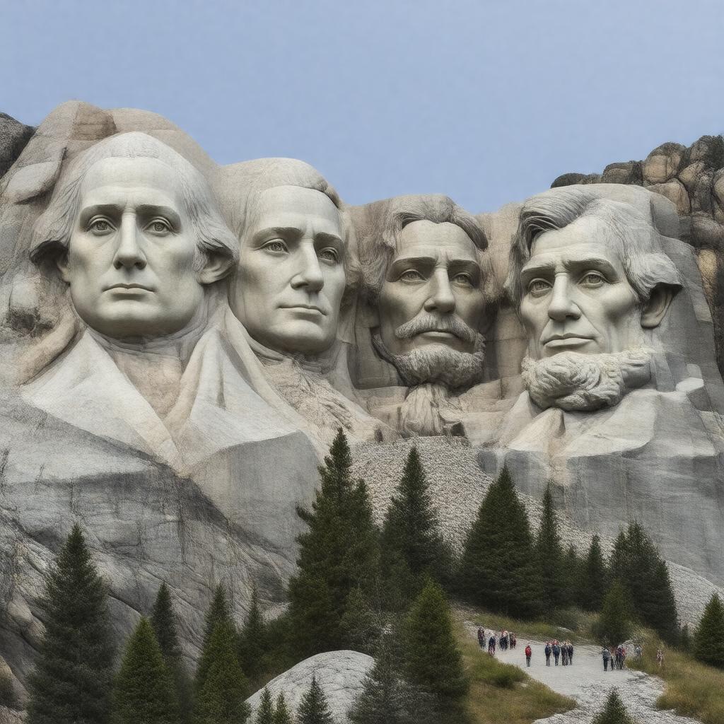 AI-created image of Mount Rushmore National Memorial