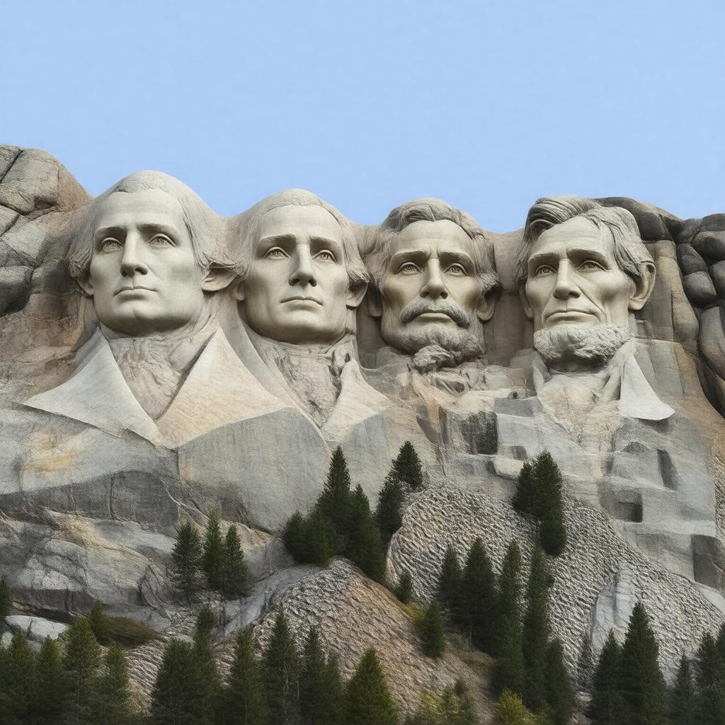 AI-created image of Mount Rushmore