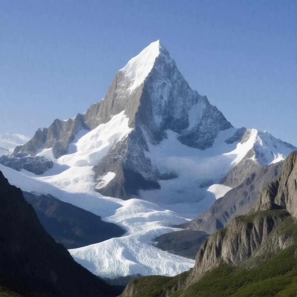 Click to view larger image AI-created image of Mount Saint Elias