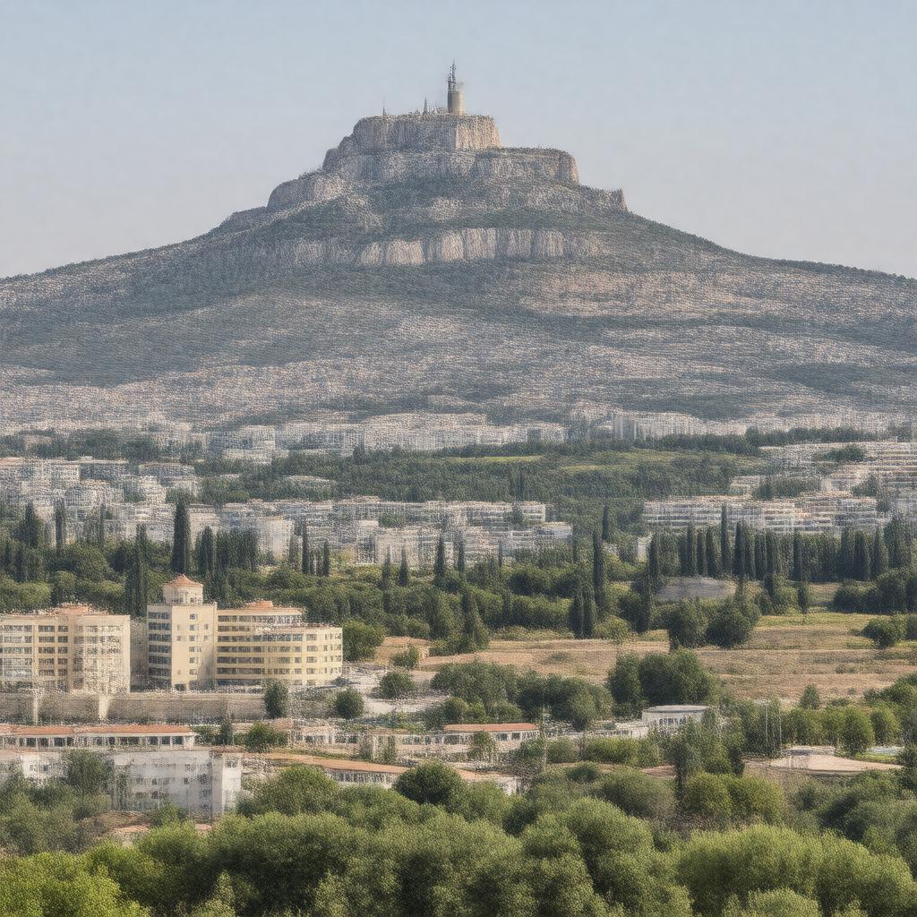 AI-created image of Mount Scopus