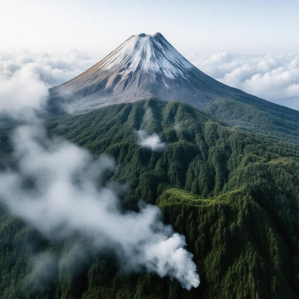 AI-created image of Mount Semeru