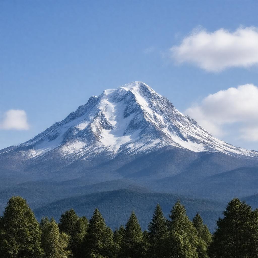 AI-created image of Mount Shasta