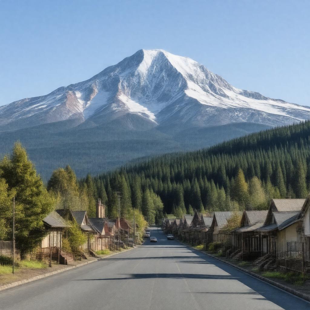 AI-created image of Mount Shasta, California