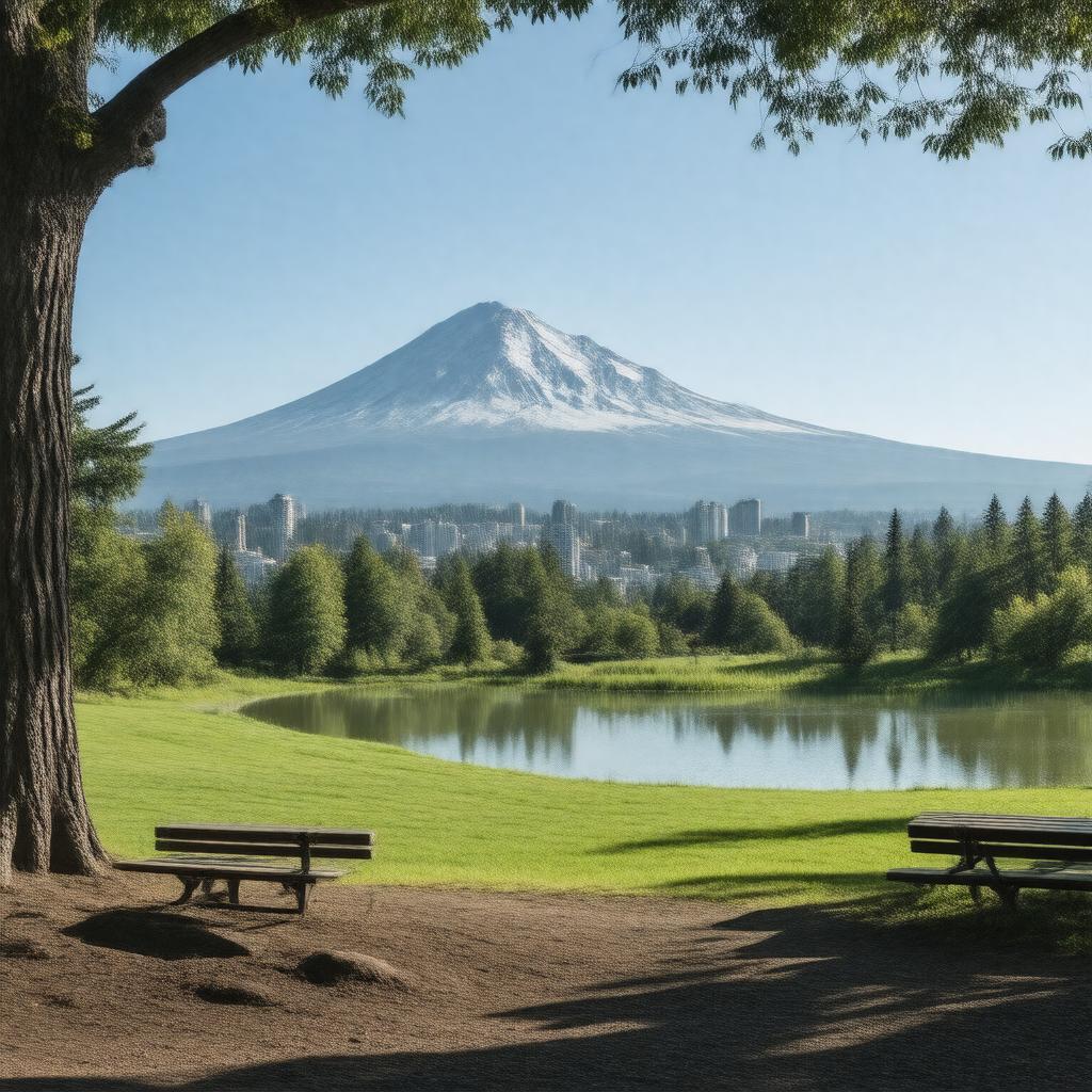 AI-created image of Mount Tabor Park