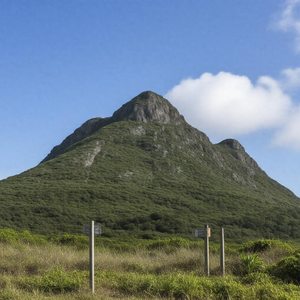 Click to view larger image AI-created image of Mount Tapochau