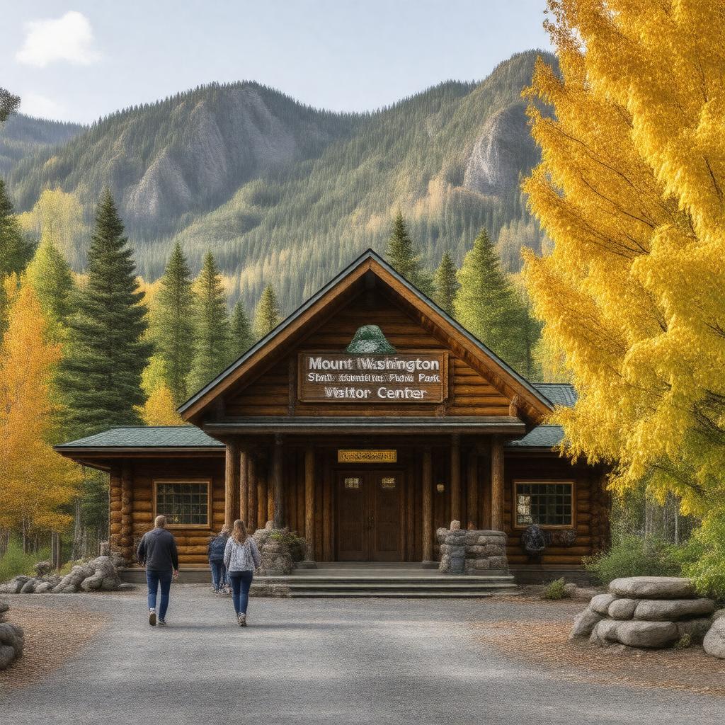 Click to view larger image AI-created image of Mount Washington State Park Visitor Center