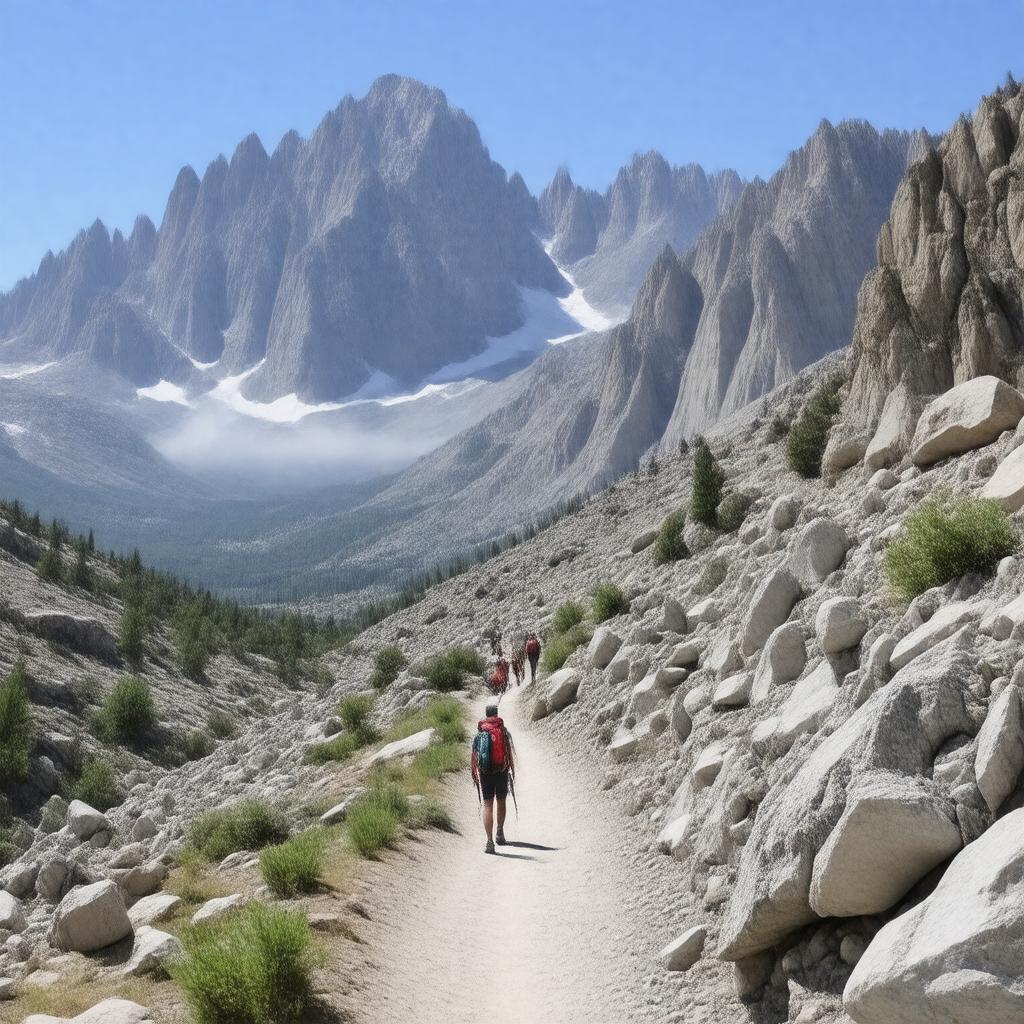AI-created image of Mount Whitney Trail