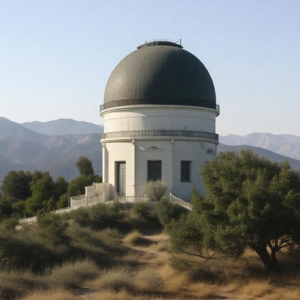 AI-created image of Mount Wilson Observatory