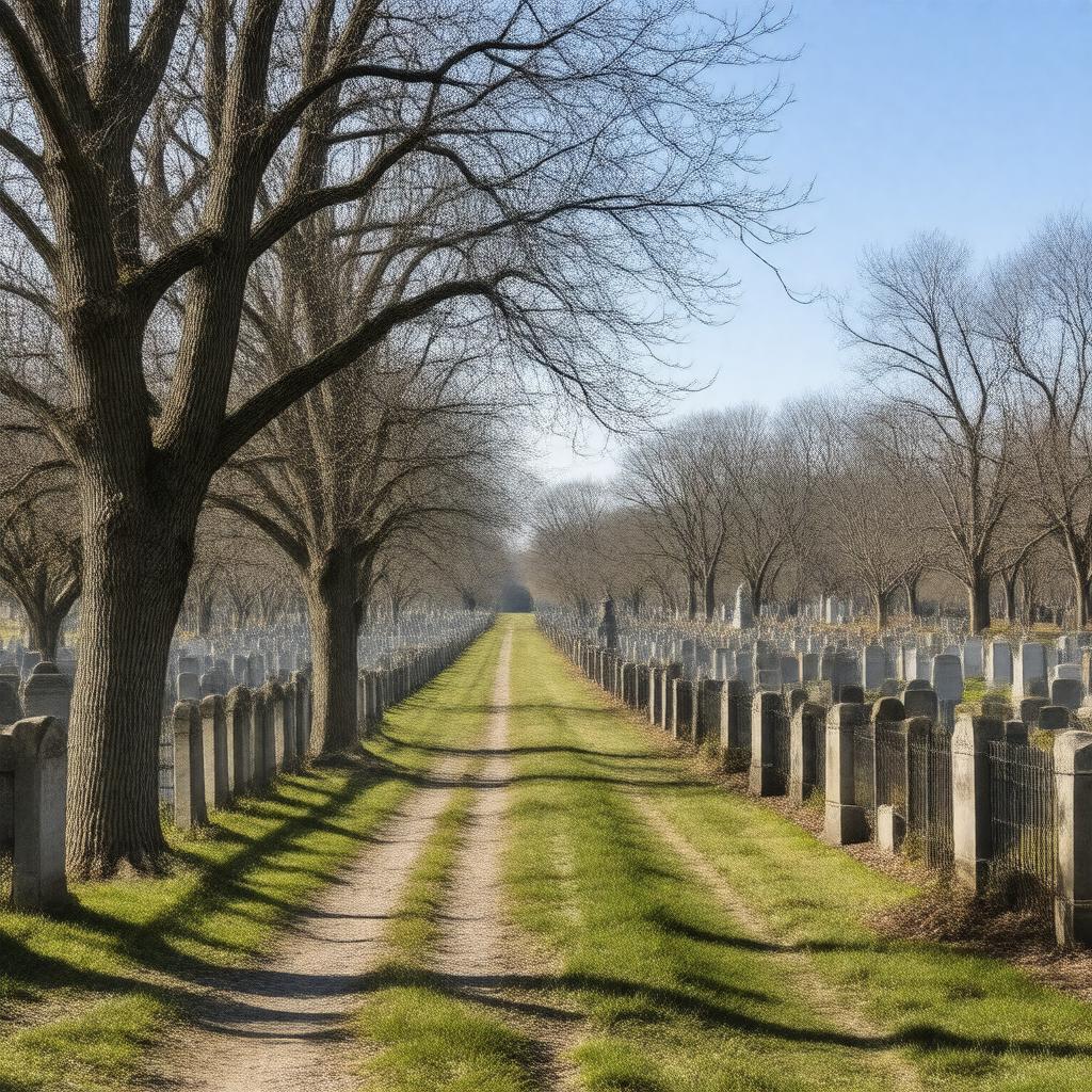 Click to view larger image AI-created image of Mount Wollaston Cemetery