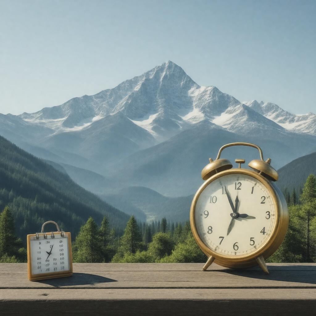 Click to view larger image AI-created image of Mountain Daylight Time (MDT)