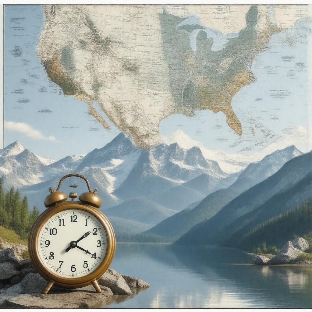 AI-created image of Mountain Standard Time