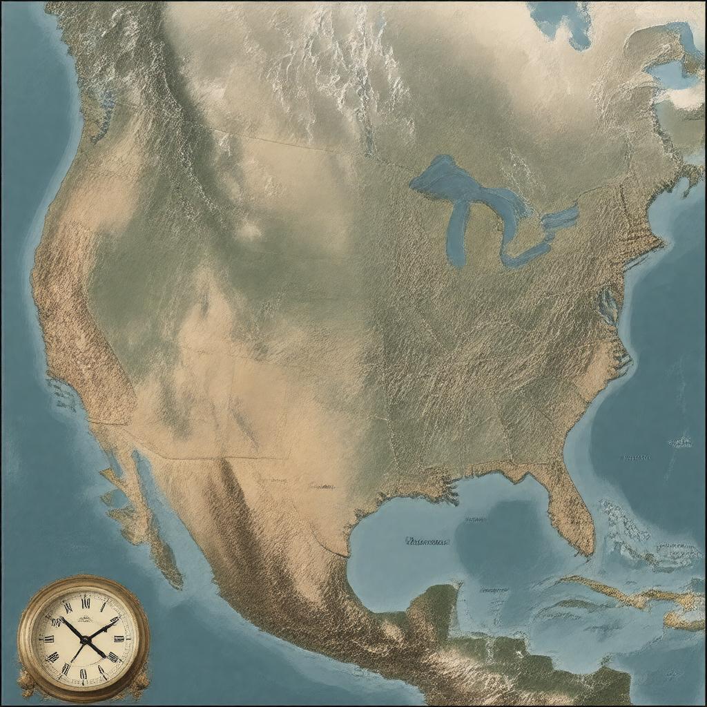AI-created image of Mountain Time Zone