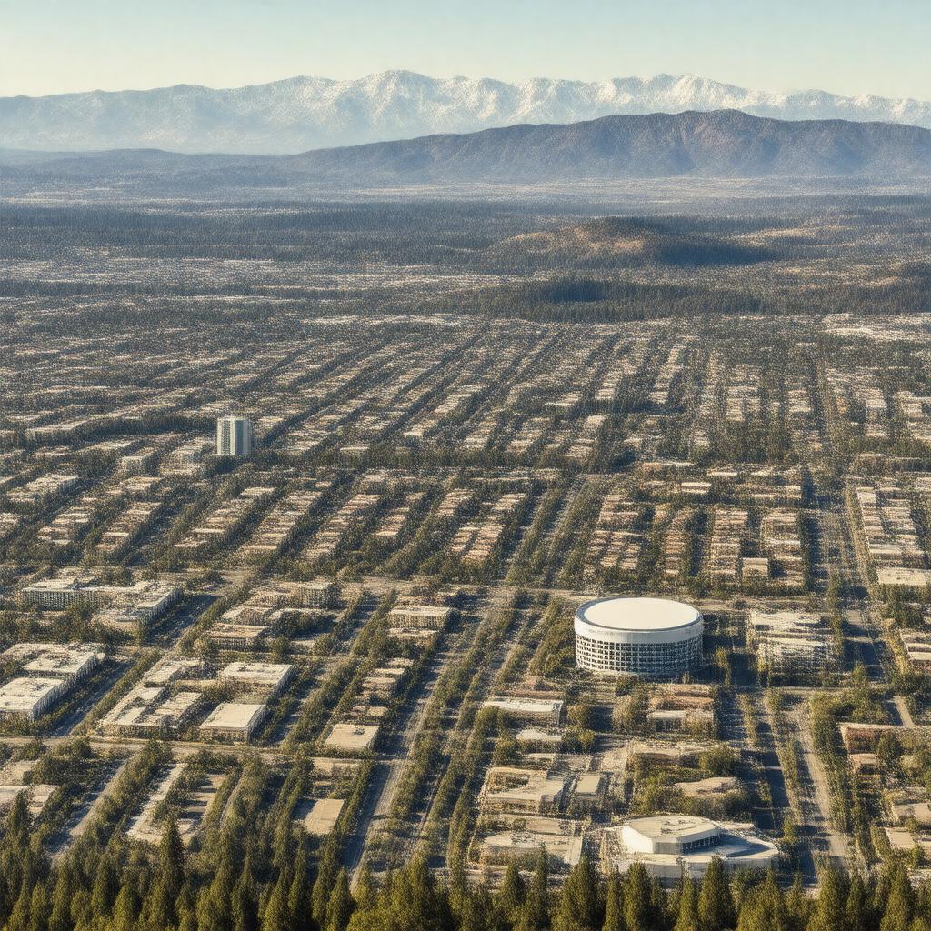 AI-created image of Mountain View, California