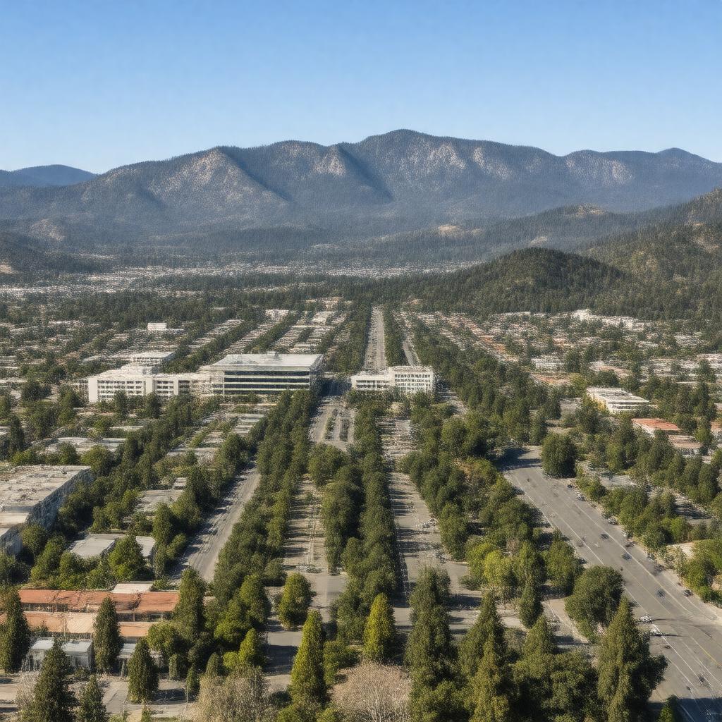 AI-created image of Mountain View, California, USA