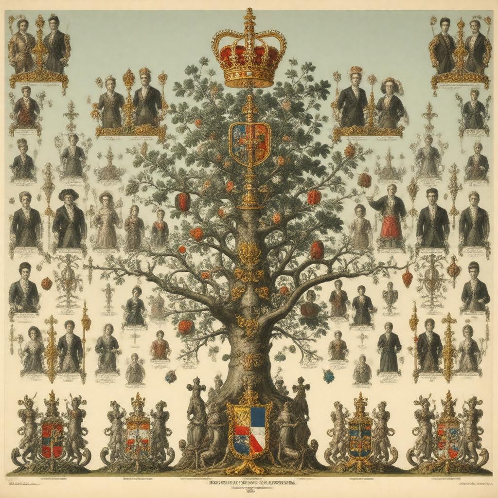 AI-created image of Mountbatten family