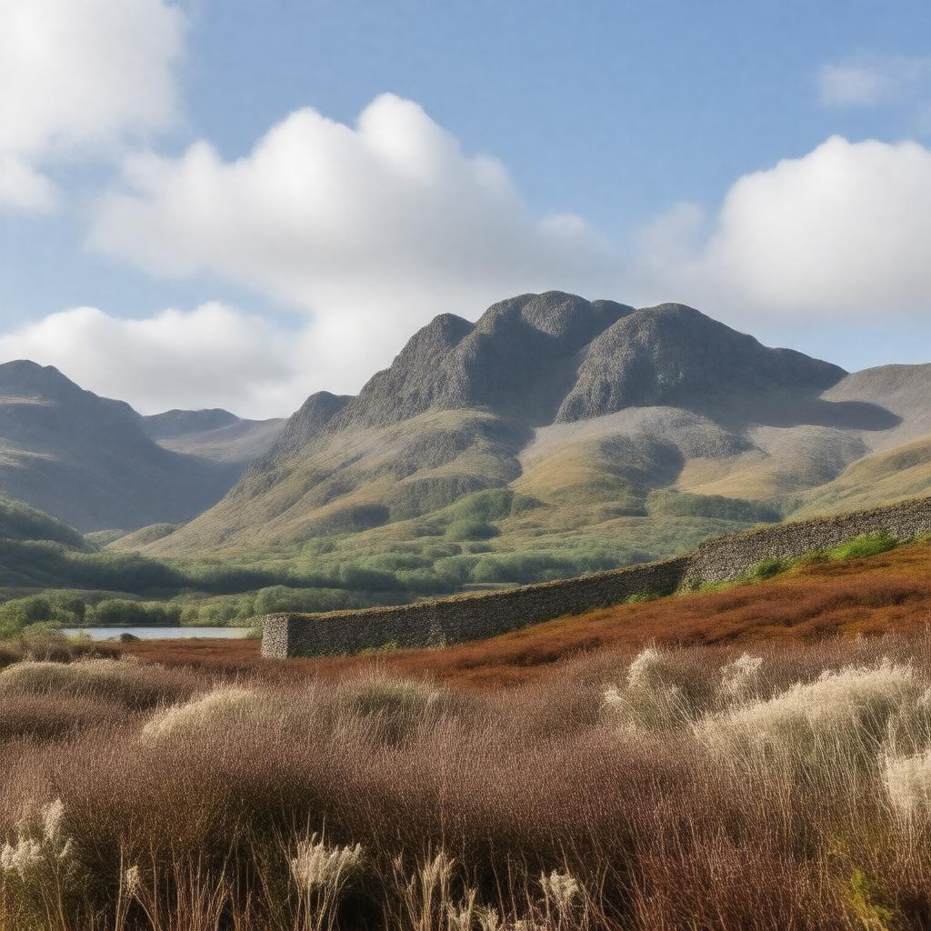 AI-created image of Mourne Mountains