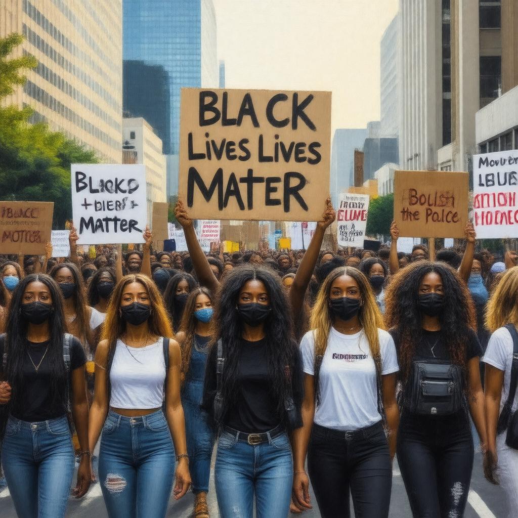 AI-created image of Movement for Black Lives
