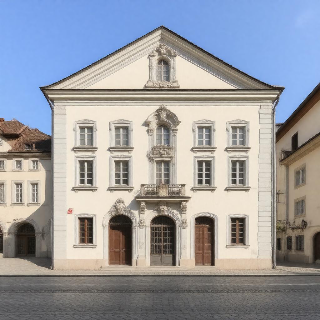 Click to view larger image AI-created image of Mozart's former residence