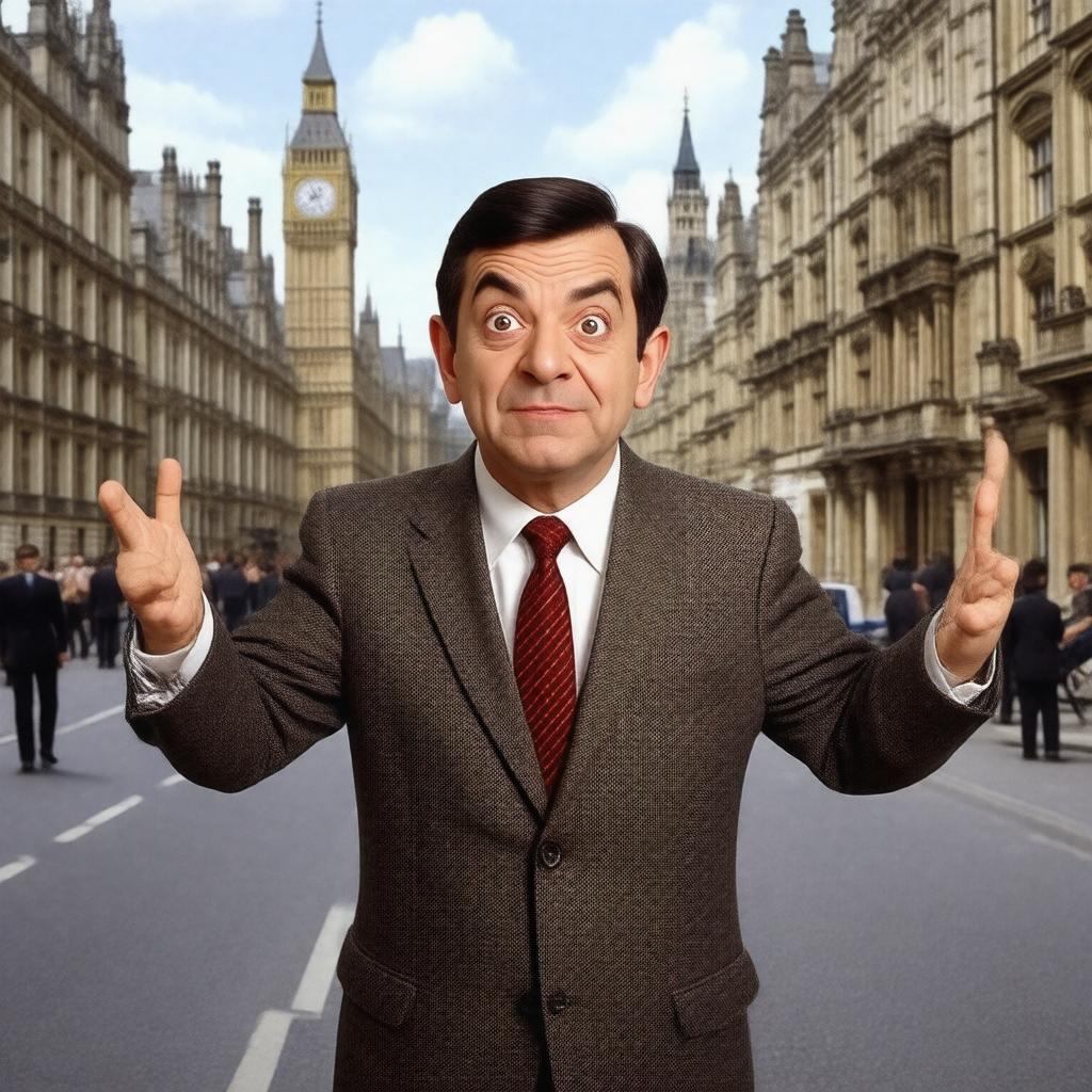 AI-created image of Mr. Bean (TV series)