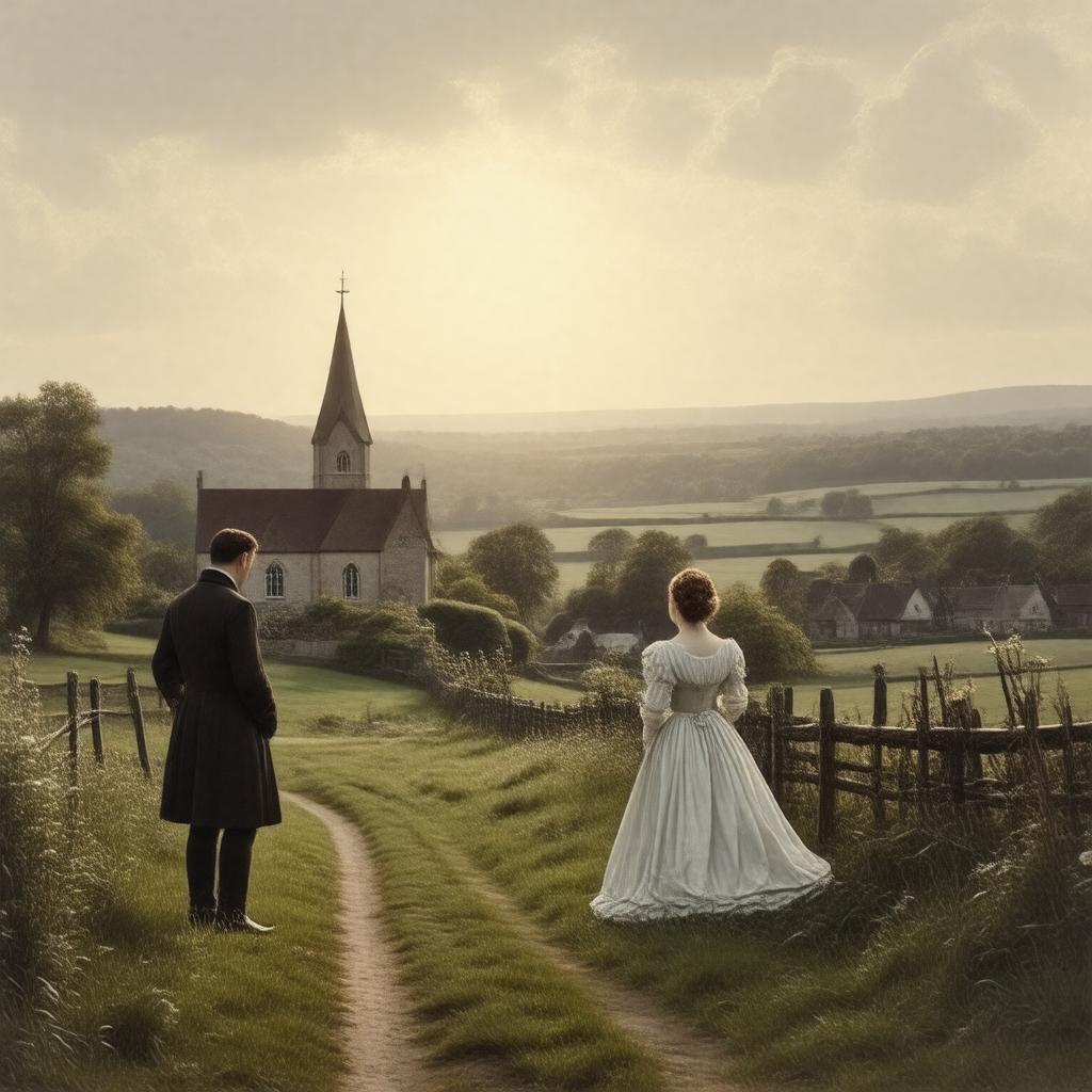 AI-created image of Mr. Gilfil's Love Story