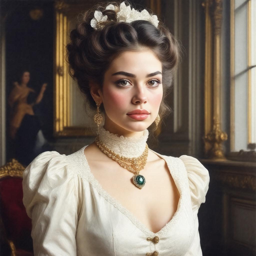 AI-created image of Mrs. Cheveley