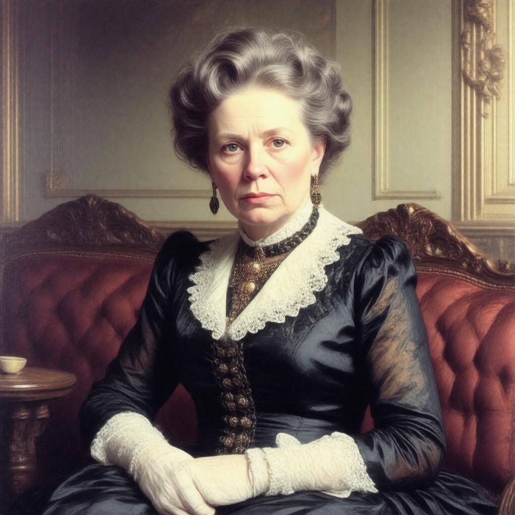 Click to view larger image AI-created image of Mrs. Kitty Warren