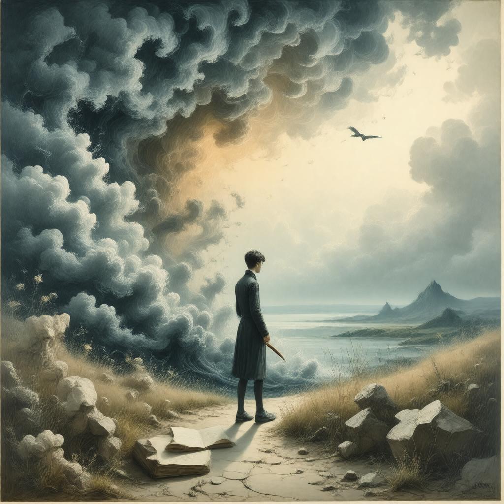 Click to view larger image AI-created image of Much Madness is divinest Sense –