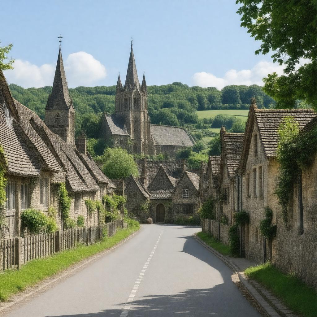 AI-created image of Much Wenlock