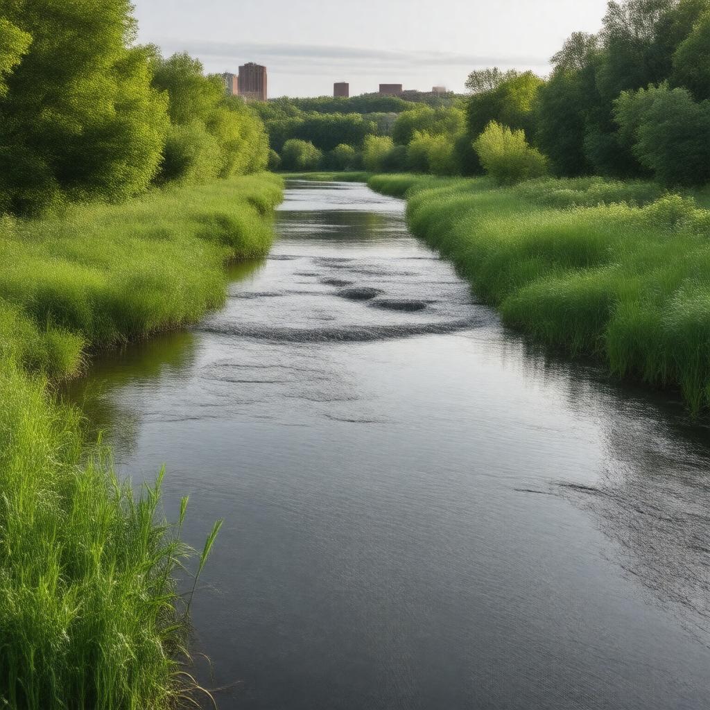 AI-created image of Muddy River Restoration Project