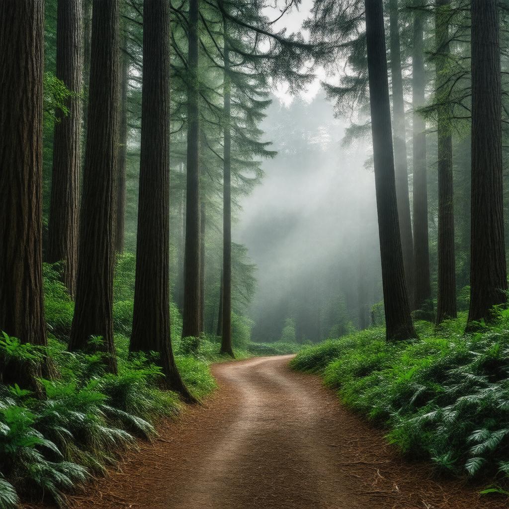AI-created image of Muir Woods National Monument