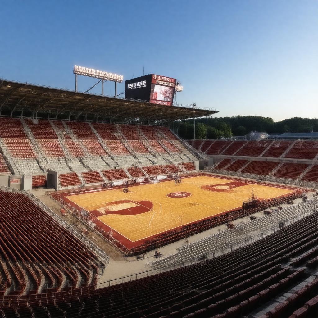 Click to view larger image AI-created image of Mullins Center