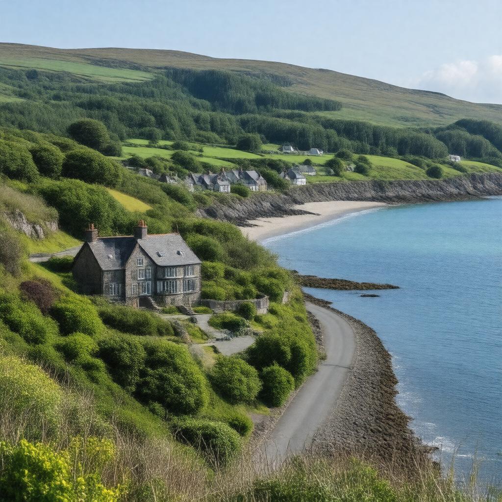 AI-created image of Mulranny, County Mayo, Ireland