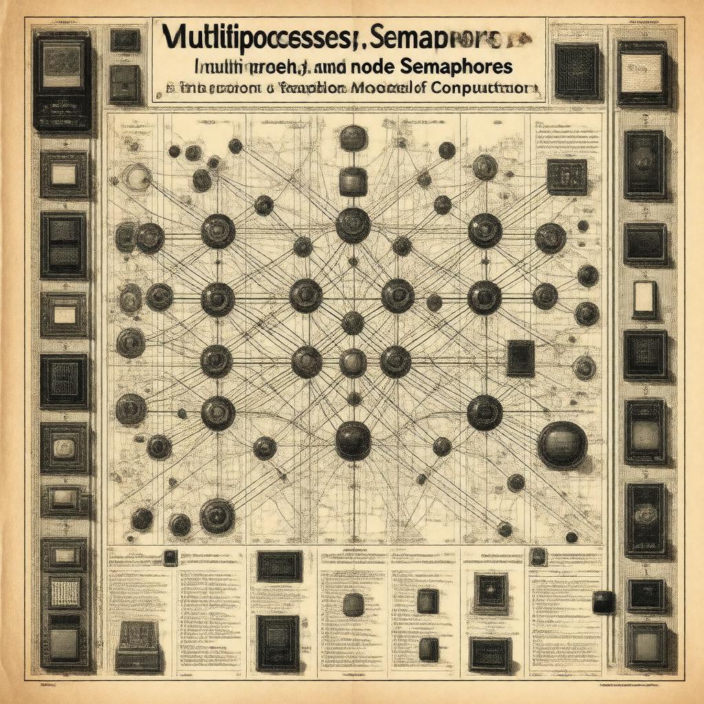 AI-created image of Multiprocessors, Semaphores, and a Graph Model of Computation