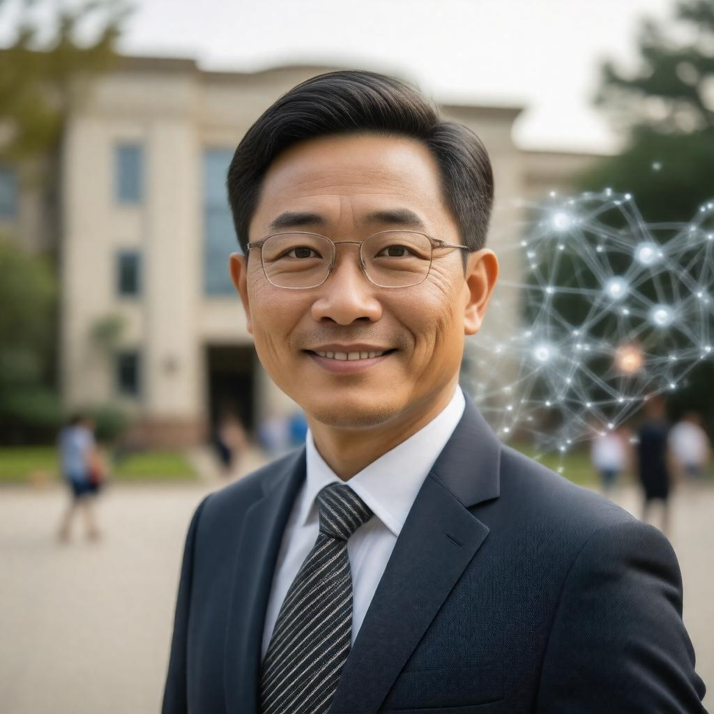 AI-created image of Mung Chiang