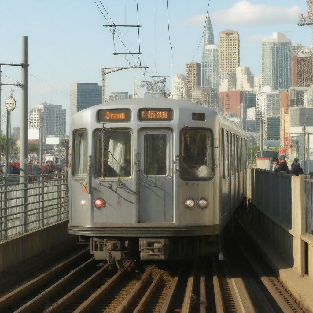 AI-created image of Muni Metro
