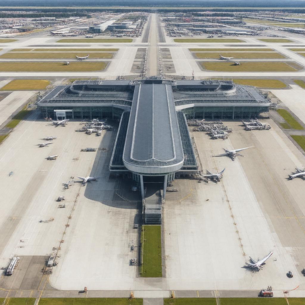 AI-created image of Munich Airport
