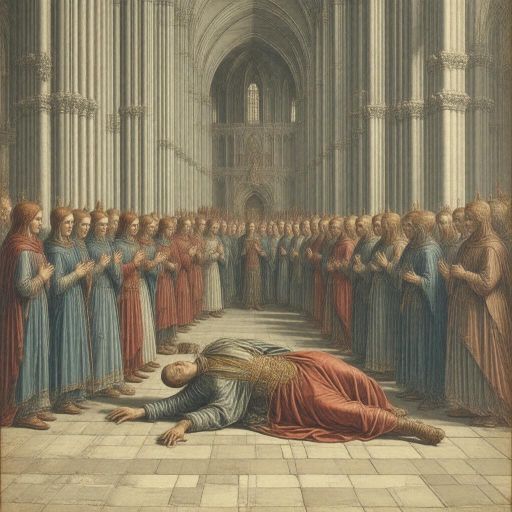AI-created image of Murder in the Cathedral
