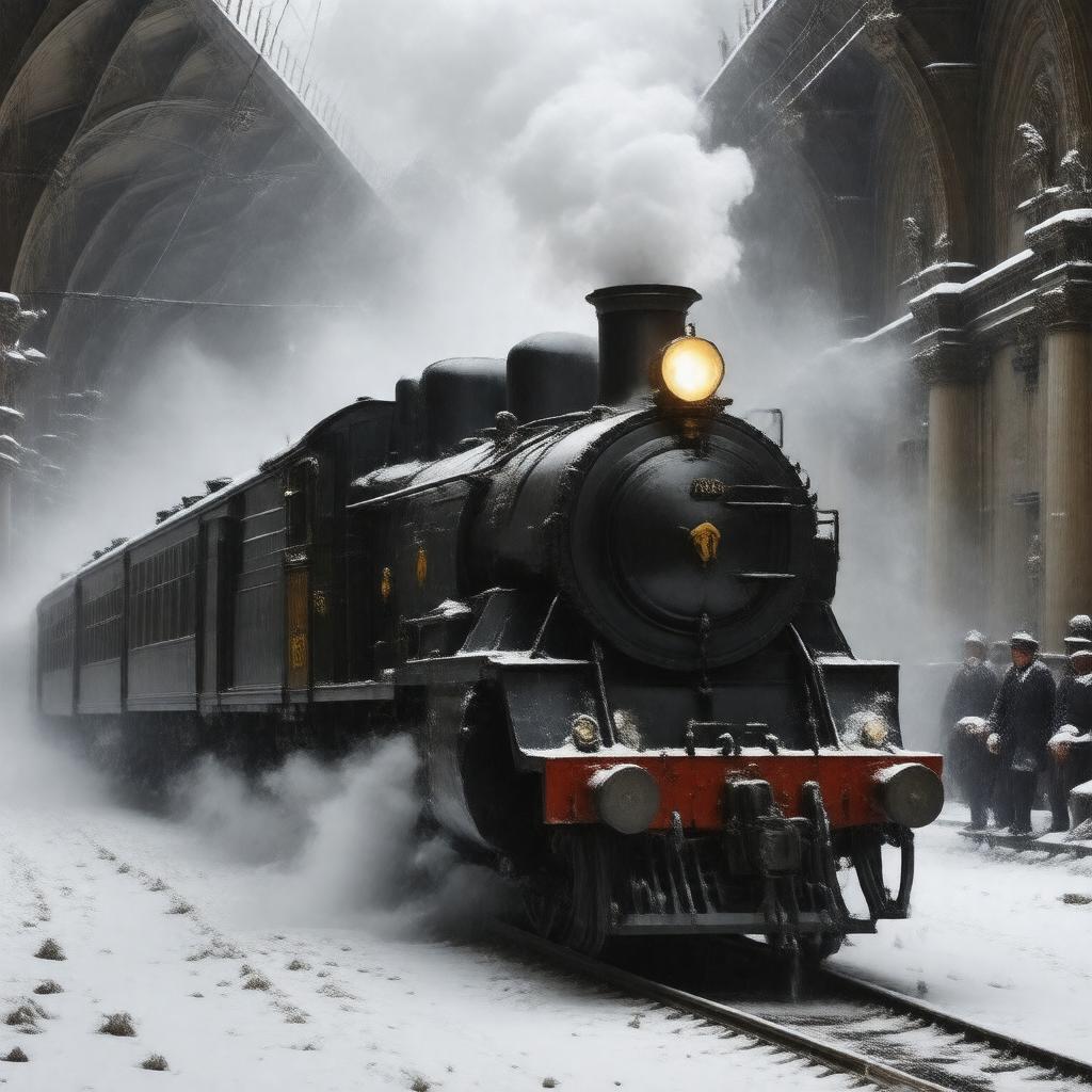 AI-created image of Murder on the Orient Express (film)