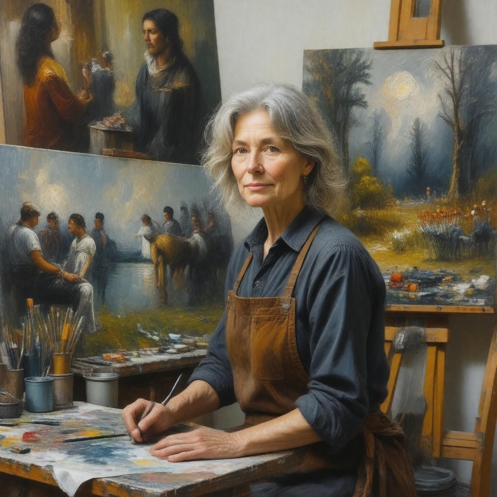 AI-created image of Muriel Hewitt