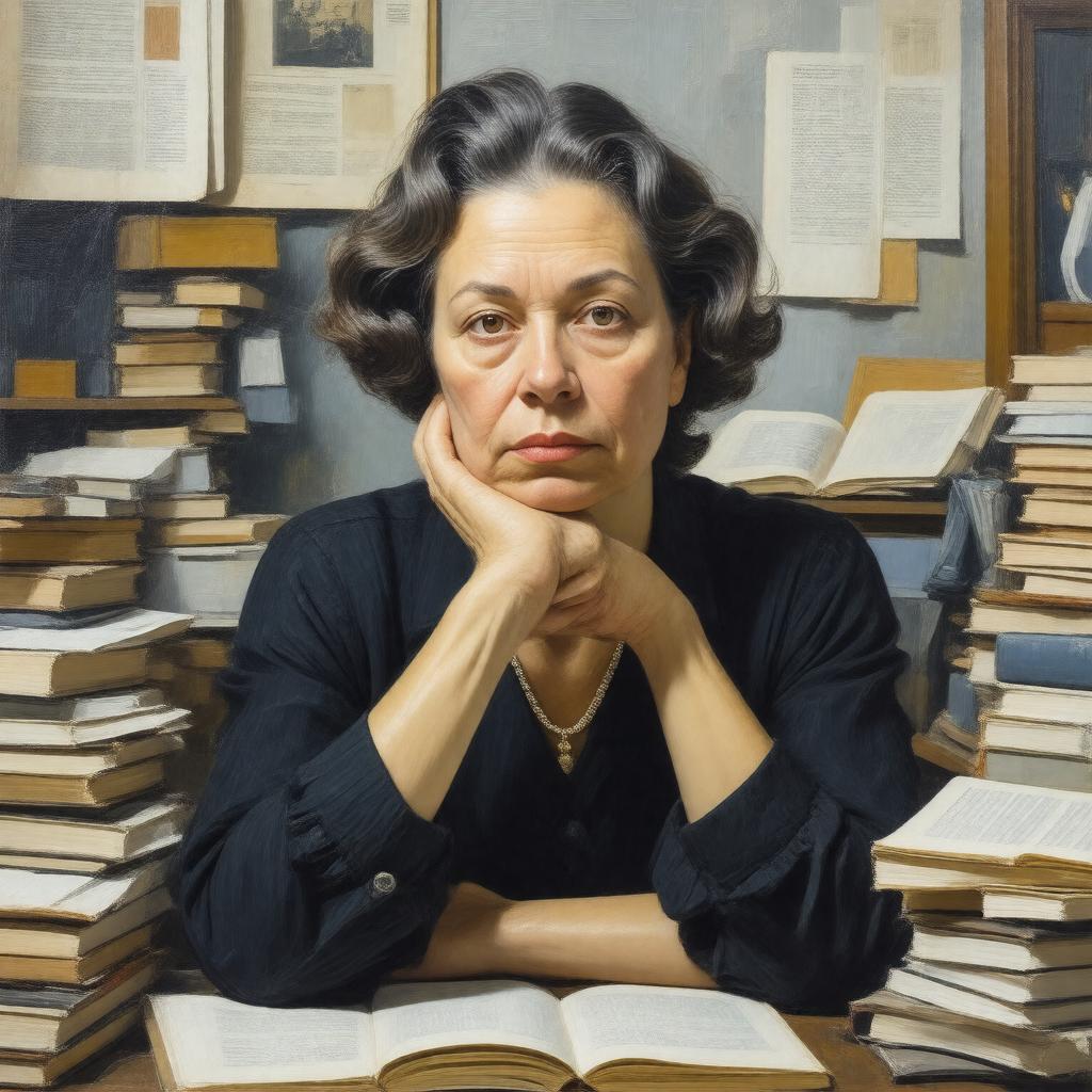 AI-created image of Muriel Rukeyser