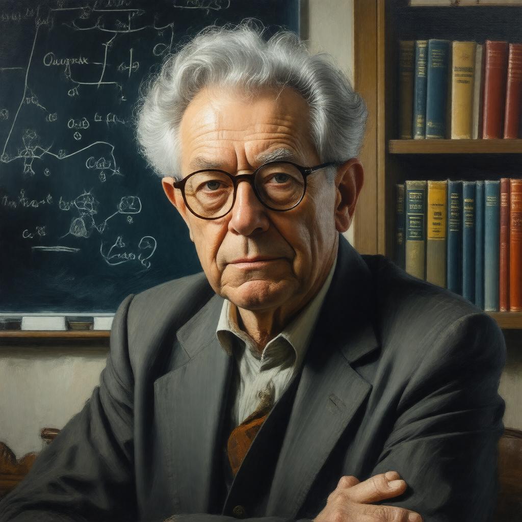 AI-created image of Murray Gell-Mann