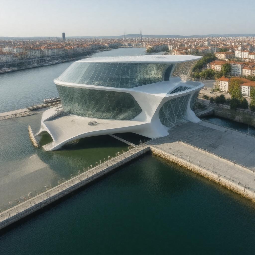 Click to view larger image AI-created image of Musée des Confluences