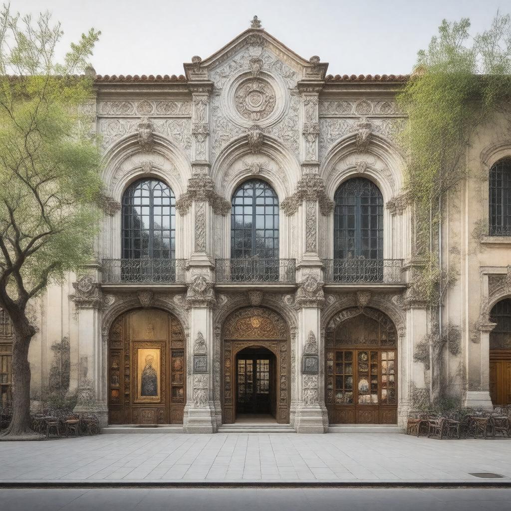 AI-created image of Musée des Tissus