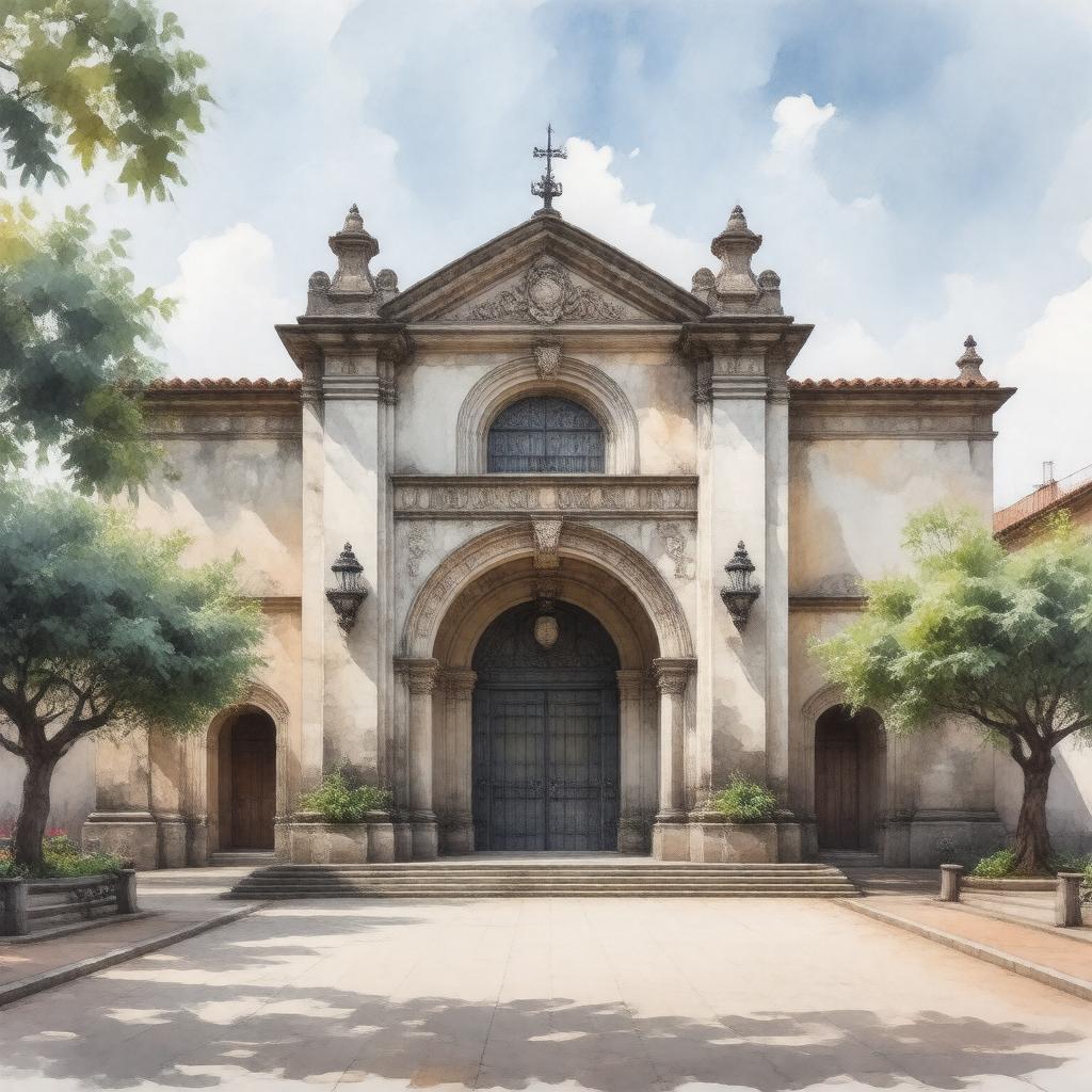 AI-created image of Museo Nacional de la Acuarela