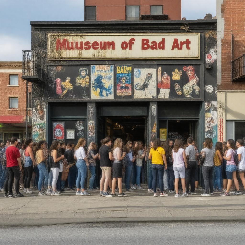 AI-created image of Museum of Bad Art