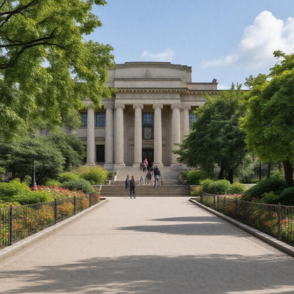 AI-created image of Museum of Fine Arts